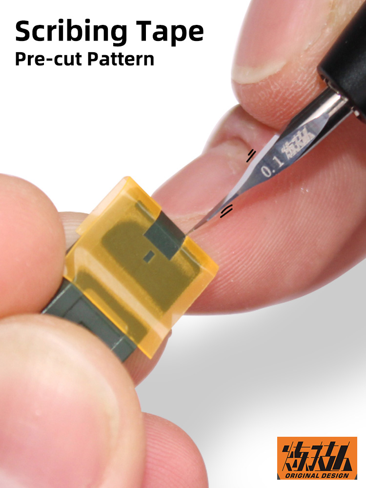 Sports Taping Precut - Pita Scribe Grafis Pra-potong Presisi Tinggi