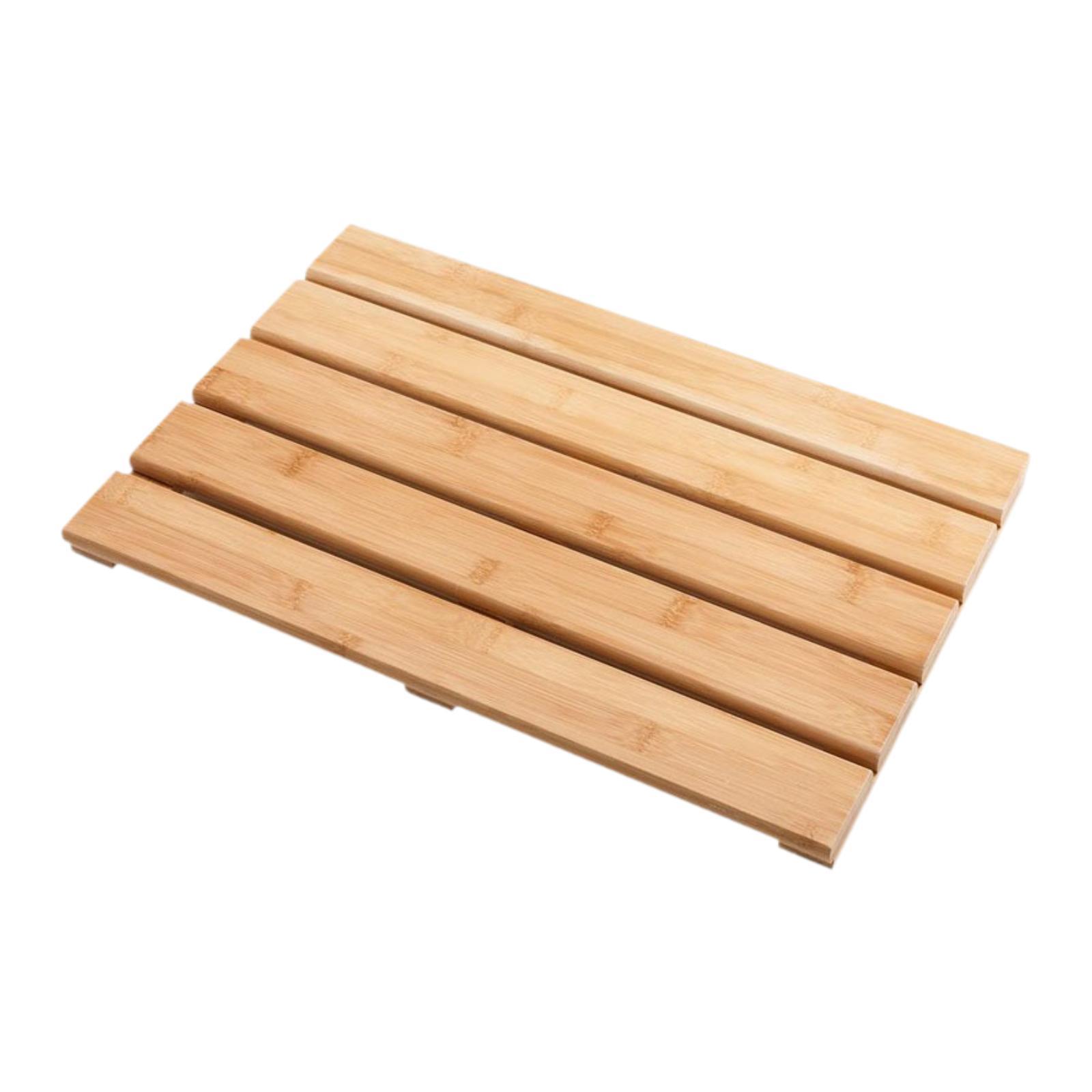Bamboo Bath Mat - Keset Kamar Mandi Bambu Stylish, Tahan