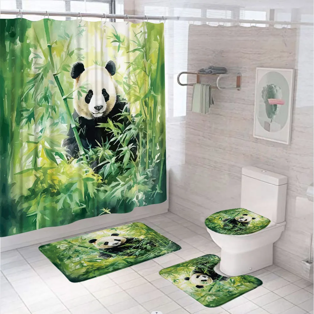 4 buah tirai mandi bambu hijau - Bamboo Bath Mat ulasan dan harga
