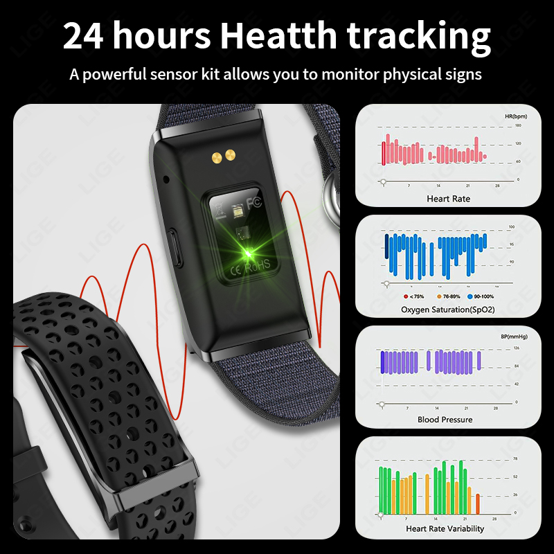 LIGE jam tangan pintar untuk p - Health Wellness Bracelet ulasan dan harga