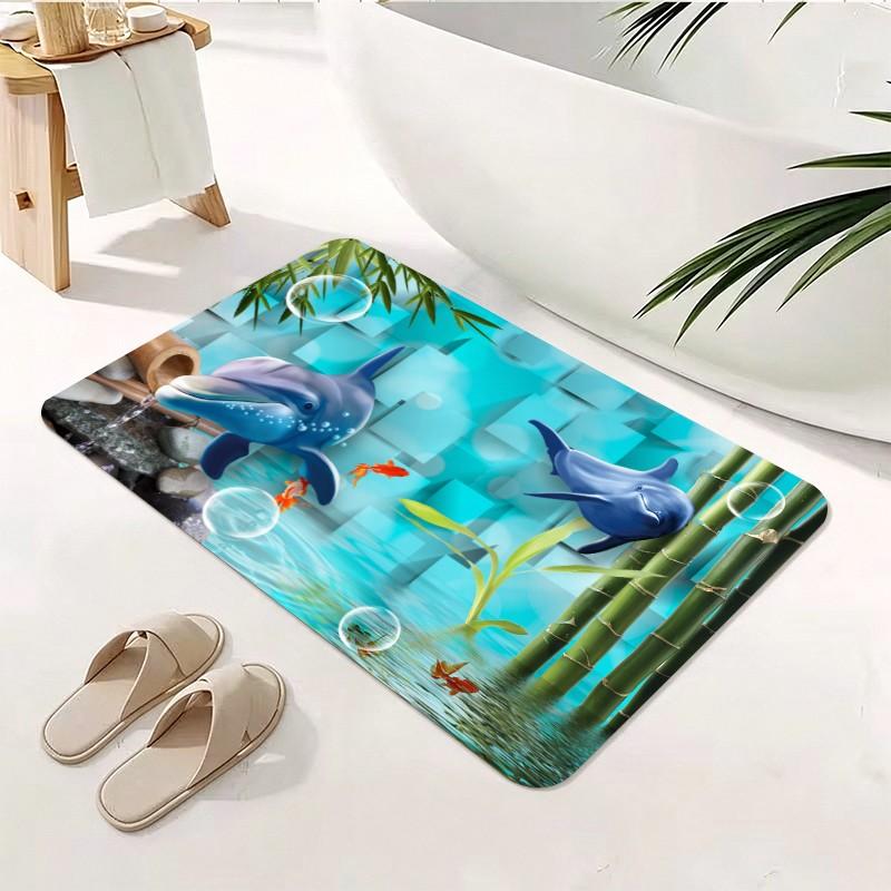 1 Buah Keset Pintu Bambu Motif - Bamboo Bath Mat ulasan dan harga