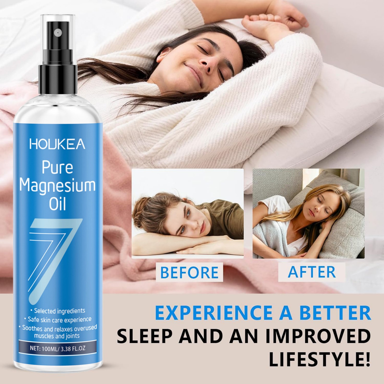 Minyak Magnesium Murni dalam B - Bath Salts Magnesium ulasan dan harga