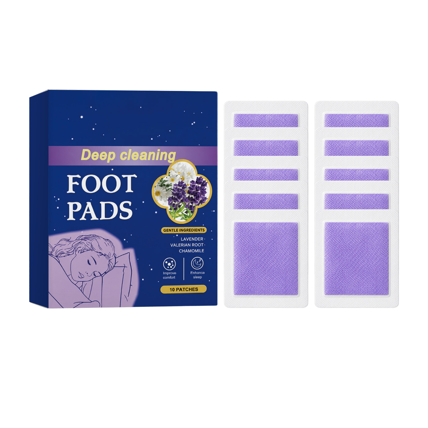 Plester Kaki Deep Sleep Mening - Detox Foot Patch ulasan dan harga